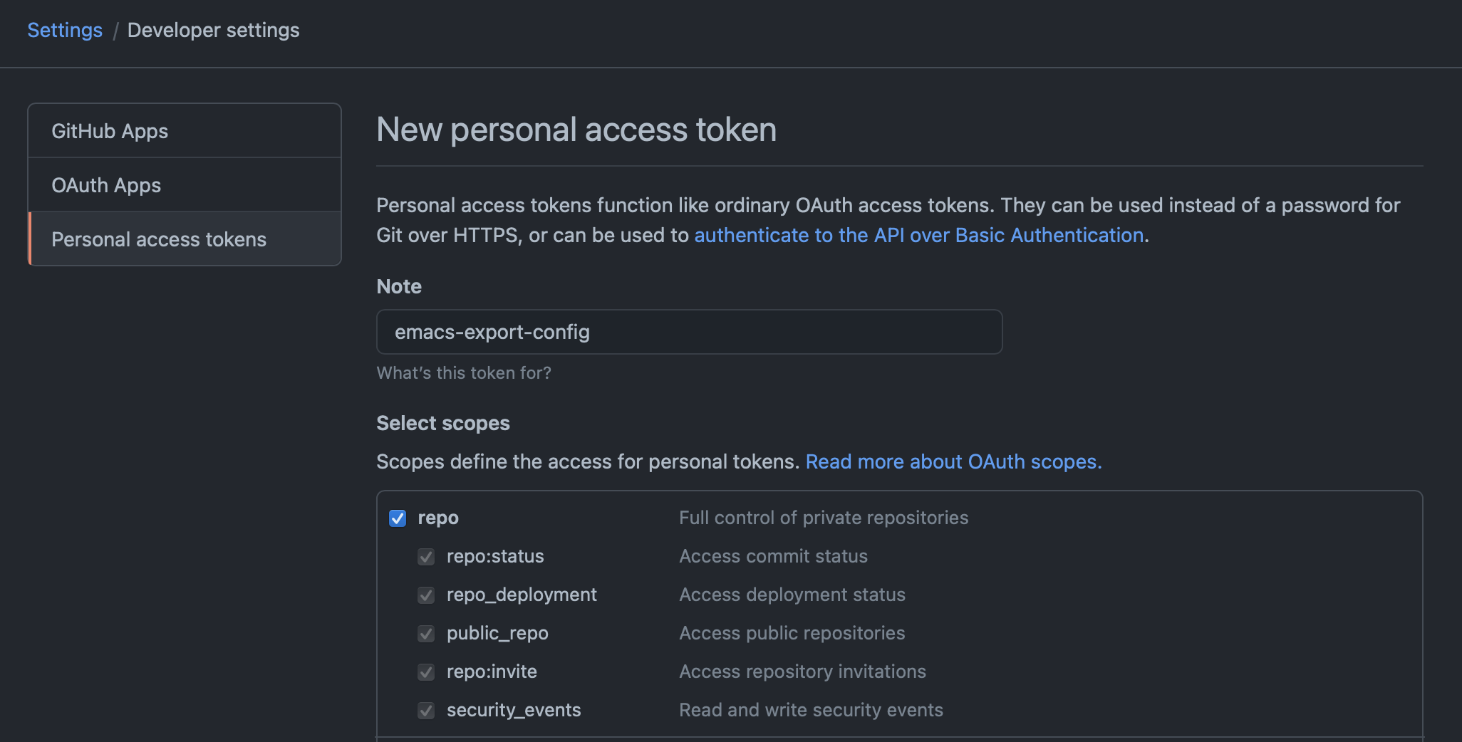 /images/posts/auto-build-and-publish-emacs-configuration-as-a-website/generate-github-api-token.png