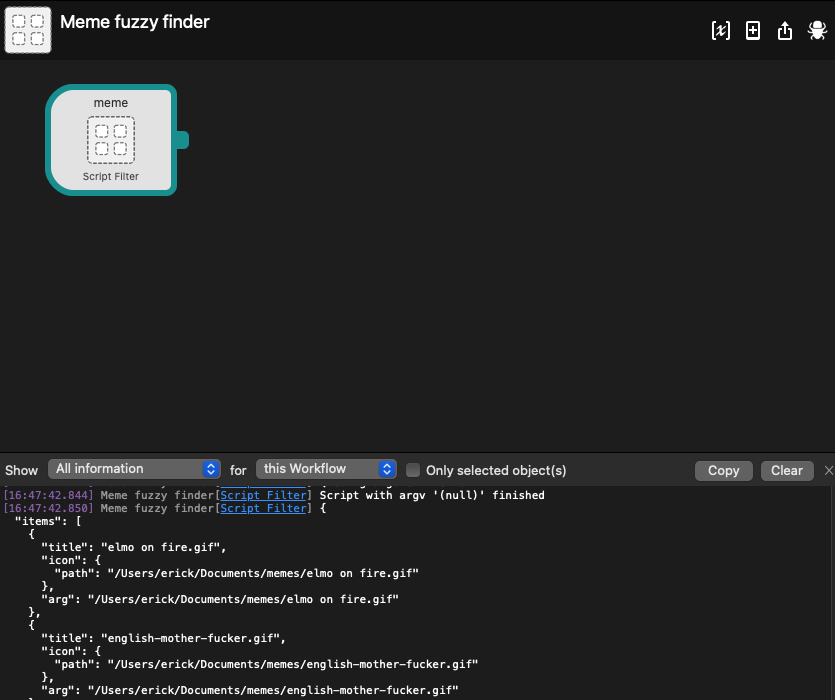 /images/posts/memes-fuzzy-finder-using-alfred-fzf-and-jq/script-filter-debug.png