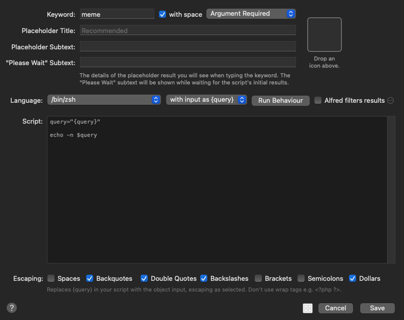 /images/posts/memes-fuzzy-finder-using-alfred-fzf-and-jq/script-filter-initial-config.png